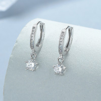 JE7020bihl-Y06  925 Silver Earrings  WT:1.8g  19.2mm  A-82-18