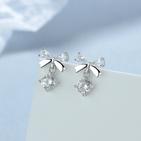 JE7025vhom-Y06  925 Silver Earrings  WT:1.36g  10.8*8.7mm  A-82-16