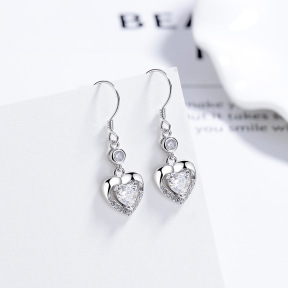 JE7034aino-Y06  925 Silver Earrings  WT:2.6g  34*10mm  A-82-12