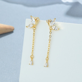 JE7039vhpo-Y06  925 Silver Earrings  WT:1.5g  32mm  A-83-14