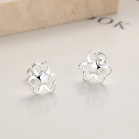 JE7046vhml-Y06  925 Silver Earrings  WT:0.95g  8.6mm  A-58-08