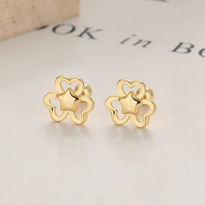 JE7047vhml-Y06  925 Silver Earrings  WT:0.95g  8.6mm  A-58-08