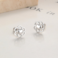 JE7050vhml-Y06  925 Silver Earrings  WT:0.95g  7.7mm  A-58-04