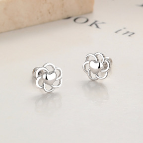 JE7050vhml-Y06  925 Silver Earrings  WT:0.95g  7.7mm  A-58-04