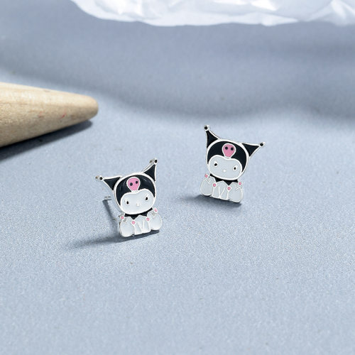 JE7061bibo-Y06  925 Silver Earrings  WT:1.55g  11mm  A-06-6