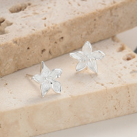 JE7066bhjo-Y06  925 Silver Earrings  WT:1.1g  9.3mm  A-81-10