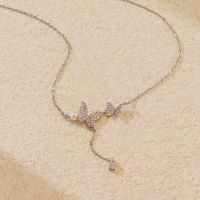 JN7014ajoo-Y05  925 Silver Necklace  WT:2.52g  N:400+50mm  YHN096