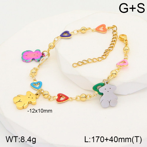 TB2000687ahlv-656  SS Bear Bracelets