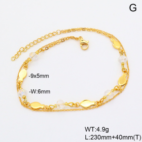 6A9000675vbmb-658  Stainless Steel Anklets