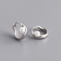 JE7081aikm-Y10  925 Silver Earrings  WT:1.6g  12*15mm