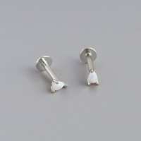 JE7087ahlv-Y10  925 Silver Earrings  4*2.5mm