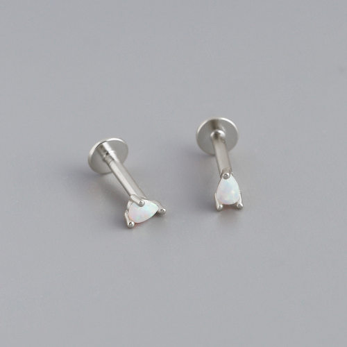 JE7087ahlv-Y10  925 Silver Earrings  4*2.5mm