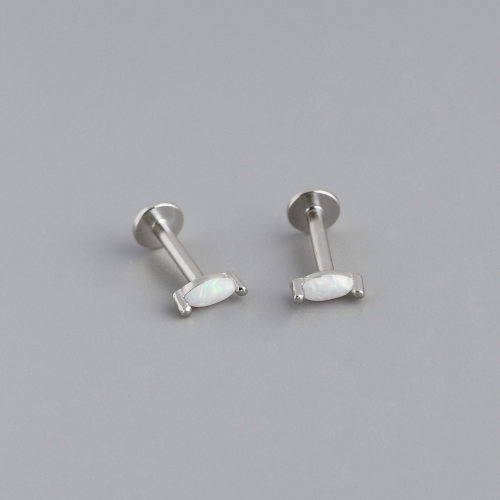 JE7089vhll-Y10  925 Silver Earrings  5.3mm