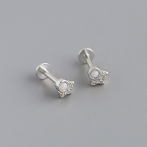 JE7101vhnv-Y10  925 Silver Earrings  5.2*5mm