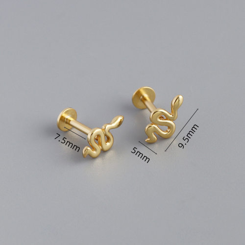 JE7102ahlv-Y10  925 Silver Earrings  5*9.5mm