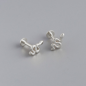 JE7103ahlv-Y10  925 Silver Earrings  5*9.5mm