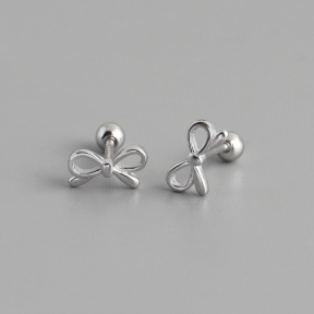 JE7121bhjp-Y10  925 Silver Earrings  WT:0.73g  4.5*8mm