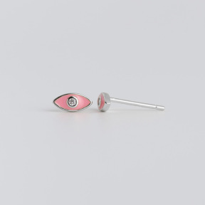 JE7136bhbm-Y10  925 Silver Earrings  WT:0.5g  3.5*7.5mm