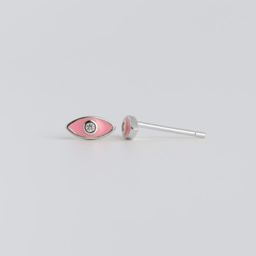 JE7136bhbm-Y10  925 Silver Earrings  WT:0.5g  3.5*7.5mm