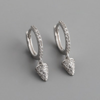 JE7140aiio-Y10  925 Silver Earrings  WT:1.4g  11.5mm
P:4.5mm