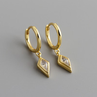 JE7143aiom-Y10  925 Silver Earrings  WT:1.9g  23.6mm