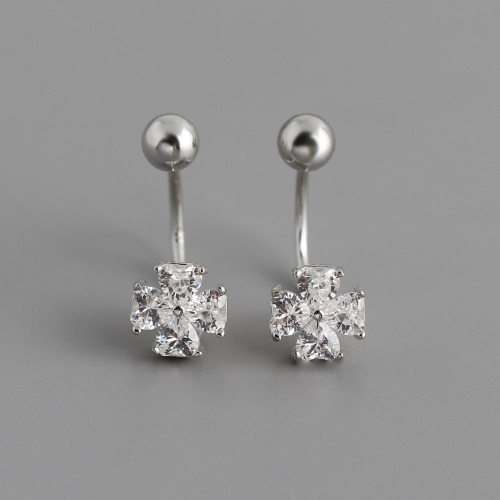 JE7155ailk-Y10  925 Silver Earrings  WT:1.76g  17mm