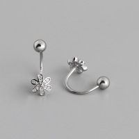 JE7157aiio-Y10  925 Silver Earrings  WT:1.6g  17mm