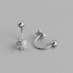 JE7157aiio-Y10  925 Silver Earrings  WT:1.6g  17mm