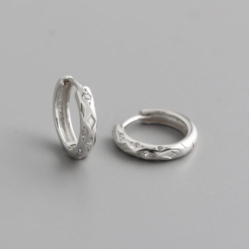 JE7164aikm-Y10  925 Silver Earrings  WT:1.72g  13mm