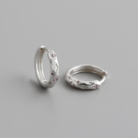 JE7168aikm-Y10  925 Silver Earrings  WT:1.72g  13mm