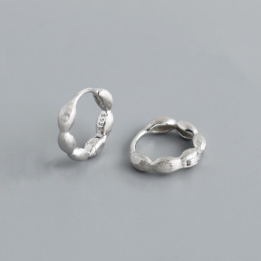 JE7184aipm-Y10  925 Silver Earrings  WT:1.98g  13.7*12.3mm