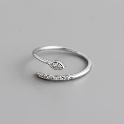 JR7194vhol-Y10  925 Silver Ring  WT:1.1g  1.1mm