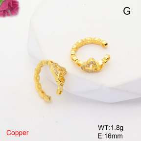 F6E405218ablb-L017  Fashion Copper Earrings