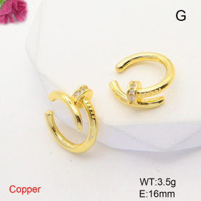 F6E405229ablb-L017  Fashion Copper Earrings