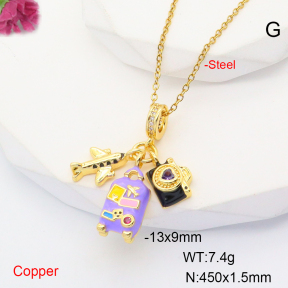 F6N301046ablb-L017  Fashion Copper Necklace