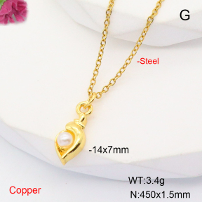 F6N301049vaia-L017  Fashion Copper Necklace