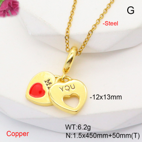 F6N301051baka-L017  Fashion Copper Necklace