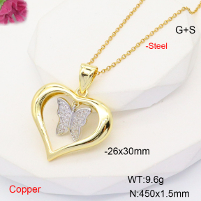 F6N407702vbmb-L017  Fashion Copper Necklace