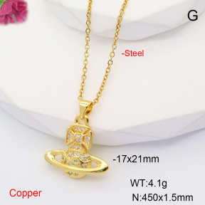 F6N407710aajl-L017  Fashion Copper Necklace