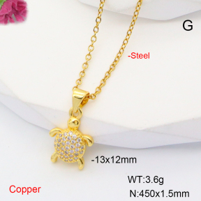 F6N407714vaia-L017  Fashion Copper Necklace