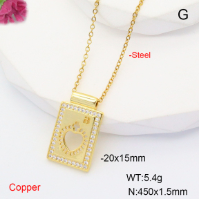 F6N407716baka-L017  Fashion Copper Necklace