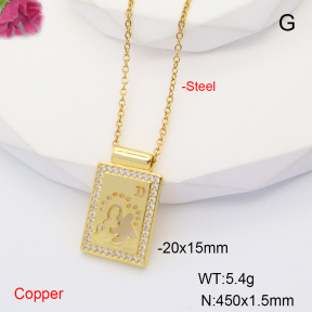 F6N407717baka-L017  Fashion Copper Necklace