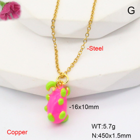 F6N301055baka-L017  Fashion Copper Necklace