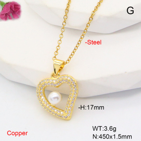 F6N407726ablb-L017  Fashion Copper Necklace