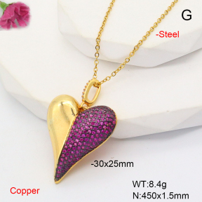 F6N407728bhva-L017  Fashion Copper Necklace