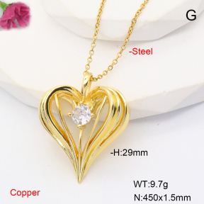 F6N407732ablb-L017  Fashion Copper Necklace