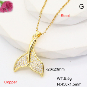 F6N407737baka-L017  Fashion Copper Necklace