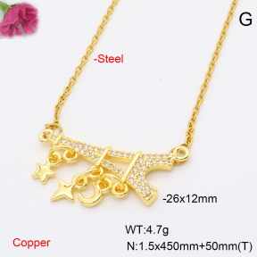 F6N407742baka-L017  Fashion Copper Necklace