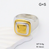 GER001161vhha-066  6-8#  Handmade Polished  Stainless Steel Ring