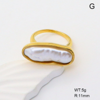 GER001164bhia-066  6-8#  Resin,Handmade Polished  Stainless Steel Ring